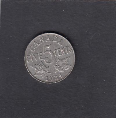 Beschrijving: 5 Cent GEORGIUS V